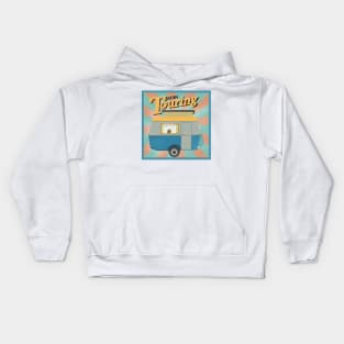 Vintage Touring Caravan Adventure Kids Hoodie